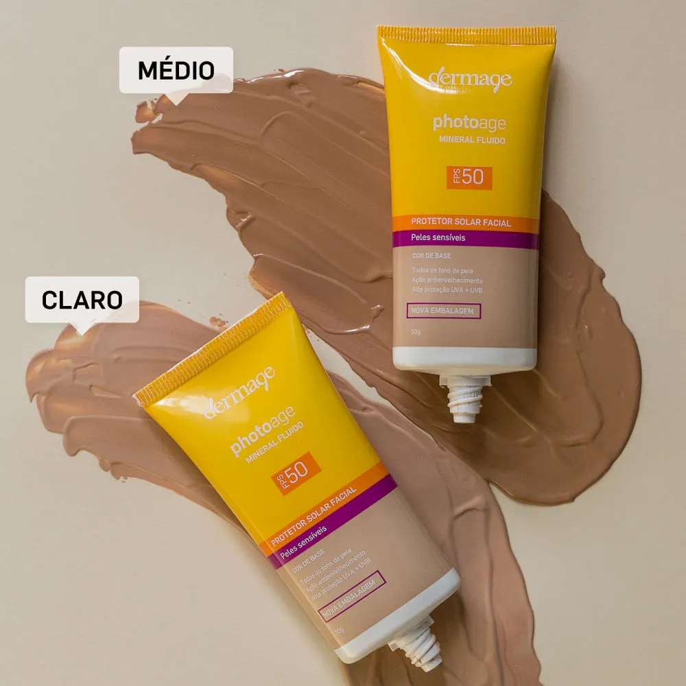 PHOTOAGE MINERAL FLUIDO SPF 50 50GR MEDIO 2 PHOTOAGE MINERAL FLUIDO SPF 50 50GR MEDIO - Imagen 2